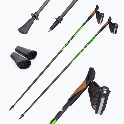 Kije Nordic walking FIZAN Runner zielone S21CA05