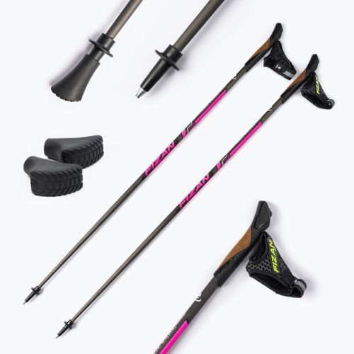 Kije nordic walking FIZAN Runner Pink rożówe S21CA06