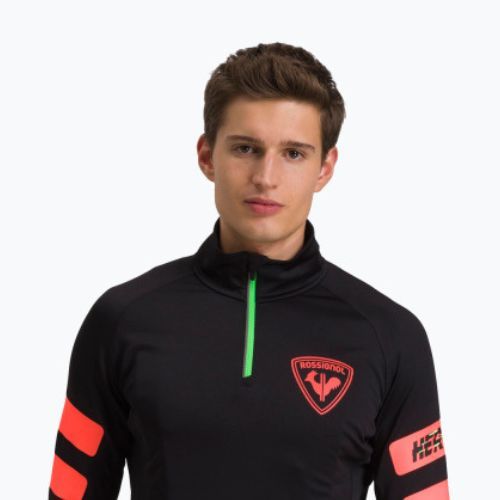 Мъжки ски суитшърт Rossignol Classique Hero 1/2 Zip black/red