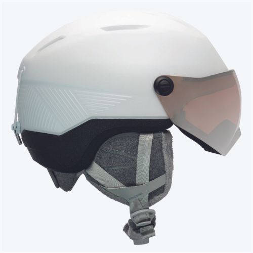 Ски каска за жени Rossignol Fit Visor Impacts white/orange/silver