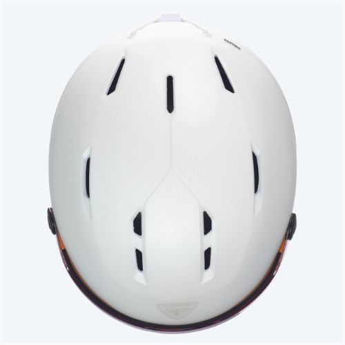 Ски каска за жени Rossignol Fit Visor Impacts white/orange/silver