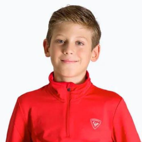 Детски ски суитчър Rossignol Boy 1/2 Zip Warm Stretch red