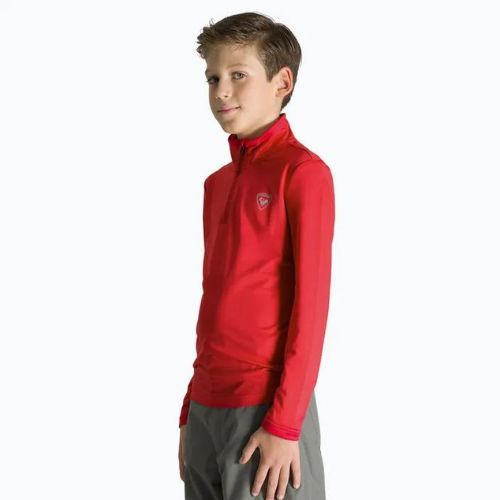 Детски ски суитчър Rossignol Boy 1/2 Zip Warm Stretch red