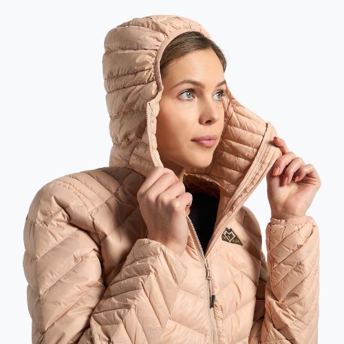 Дамско пухено яке Maloja W'S Reh beige 32119-1-8471