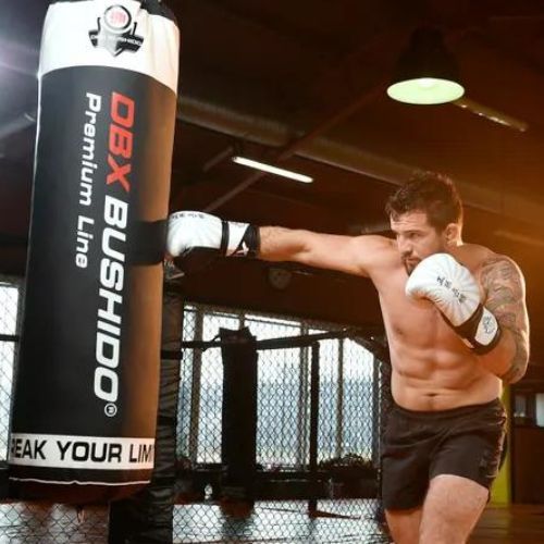 Спаринг боксови ръкавици Bushido Japan, бели B-2v8-12oz