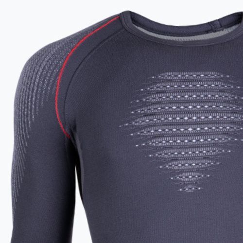 Мъжка термоактивна блуза UYN Evolutyon UW Shirt charcoal/white/red