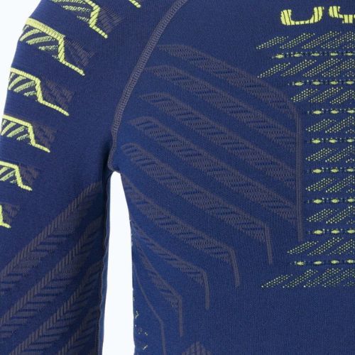 Мъжки термален суитшърт UYN Resilyon UW Shirt Round Neck dark blue/yellow