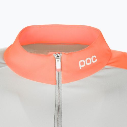 Мъжки колоездачен анцуг с дълъг ръкав POC Essential Road Mid Jersey granite grey/zink orange