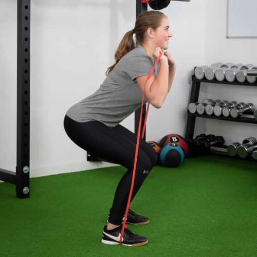 Pure2Improve Pro Среден ластик за упражнения червен 2152