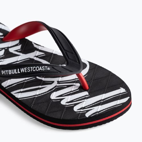 Мъжки джапанки Pitbull West Coast Flip Flop El Jefe black/red