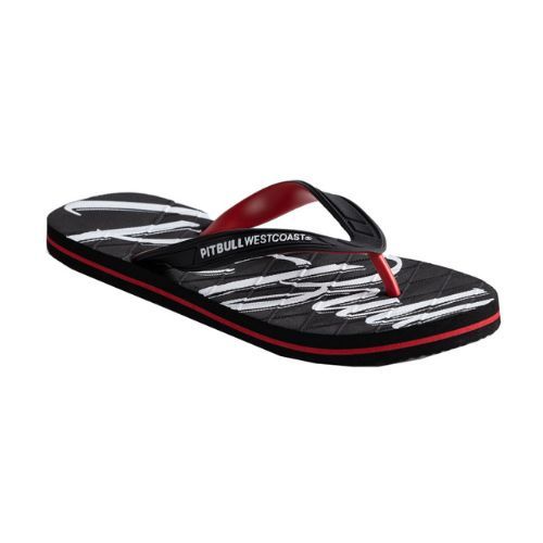 Мъжки джапанки Pitbull West Coast Flip Flop El Jefe black/red