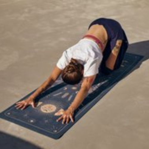 Пътуващо килимче за йога Moonholi MAGIC TRAVEL 1,5 мм лилаво SKU-117