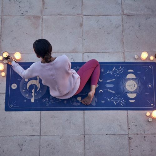 Пътуващо килимче за йога Moonholi MAGIC TRAVEL 1,5 мм лилаво SKU-117