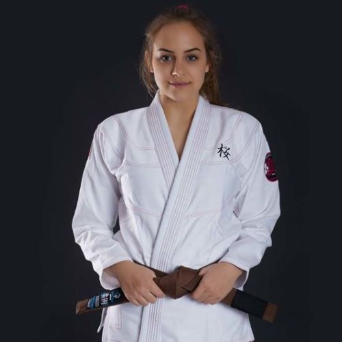 Ground Game дамски BJJ Sakura бял GISAKWHF1