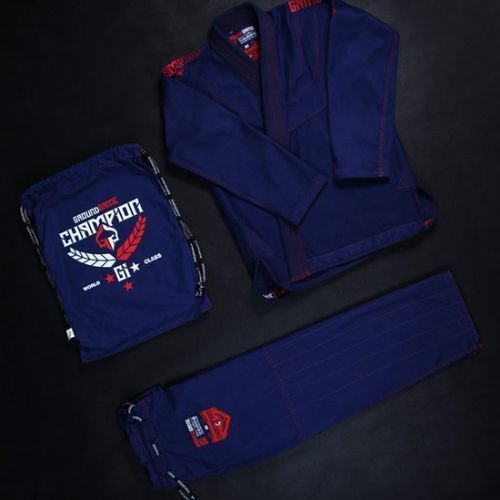GI for Brazilian Jiu-Jitsu мъжки GroundGame Champion 2.0 тъмносин GICHNEWNAVA1