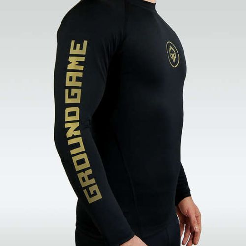 Ground Game Athletic Gold мъжки предпазен костюм с дълъг ръкав black