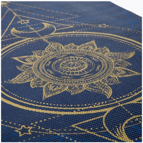 Килимче за йога Gaiam Sun And Moon 6 мм, синьо 63419