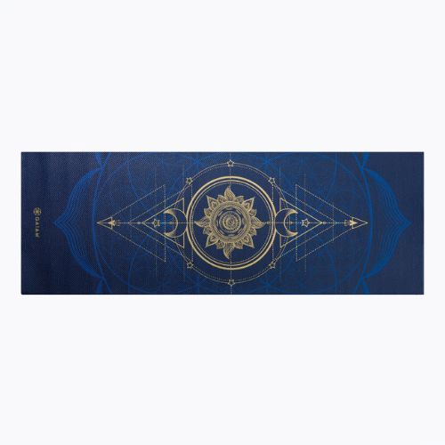 Килимче за йога Gaiam Sun And Moon 6 мм, синьо 63419