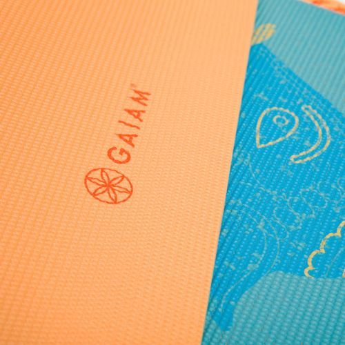 Килимче за йога Gaiam Elephant 6 мм жълто 61547