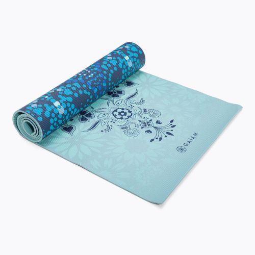 Килимче за йога Gaiam Mystic 6 мм, синьо 62899