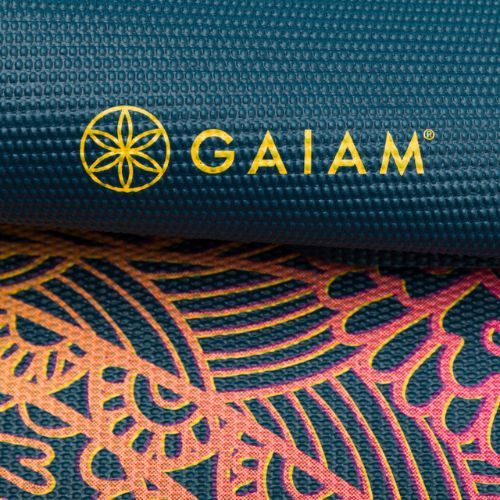 Килимче за йога Gaiam Vivid Zest 4 мм тъмносиньо 63414