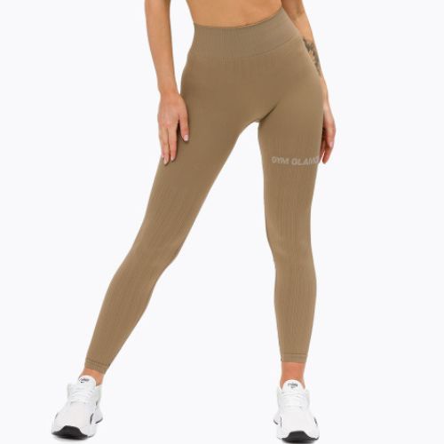 Дамски клинове Gym Glamour push up beige 312