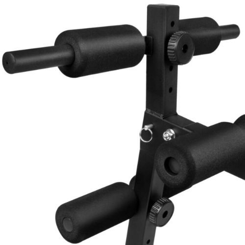 Spokey Spartan наклонена пейка + дъмбели 2 x 1,5 кг черни 84623