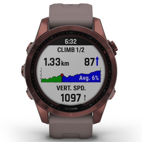 Garmin Fenix 7S Sapphire Solar Hrm Elevate Ox черен 010-02539-25