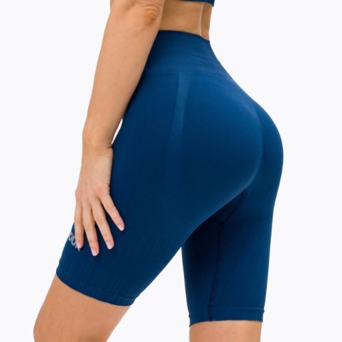 Дамски шорти за тренировка Gym Glamour Bikers push up blue 317