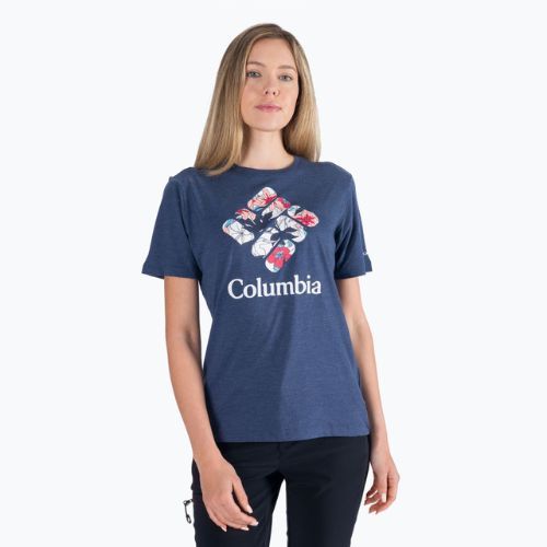Дамска риза за трекинг Columbia Bluebird Day Relaxed navy blue 1934002