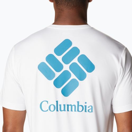 Мъжка тениска за трекинг Columbia Tech Trail Graphic Tee white 1930802