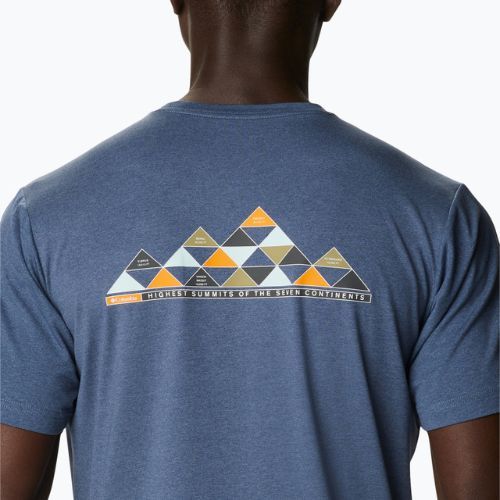 Columbia Tech Trail Graphic Tee blue 1930802 мъжка тениска за трекинг