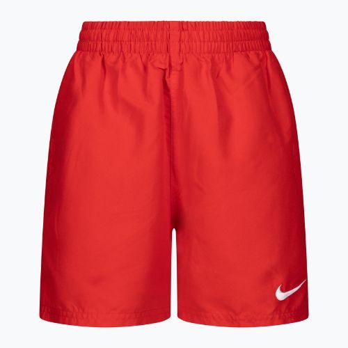 Детски къси панталони за плуване Nike Essential 4" Volley червени NESSB866-614