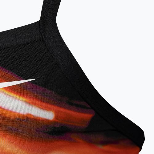 Дамски бански костюм от една част Nike Spectrum черен и червен NESSA014-614