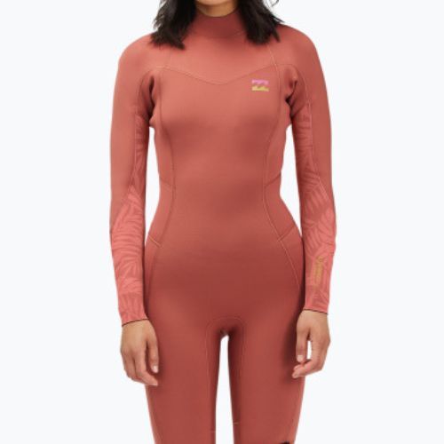 Дамски скафандър Billabong 3/2 Synergy BZ L/SL red clay