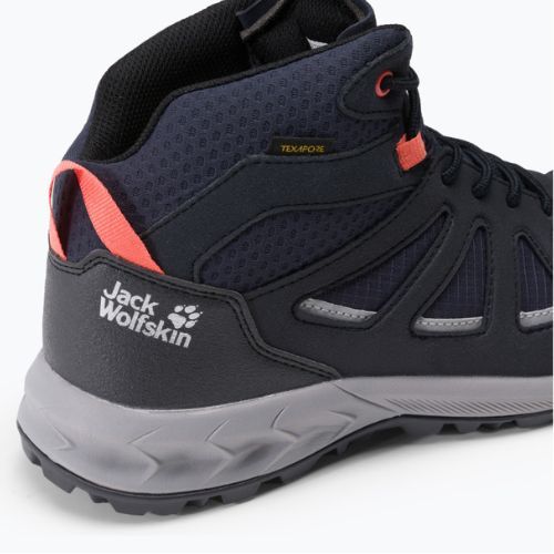 Дамски ботуши за трекинг Jack Wolfskin Woodland 2 Texapore navy blue 4051331_1207