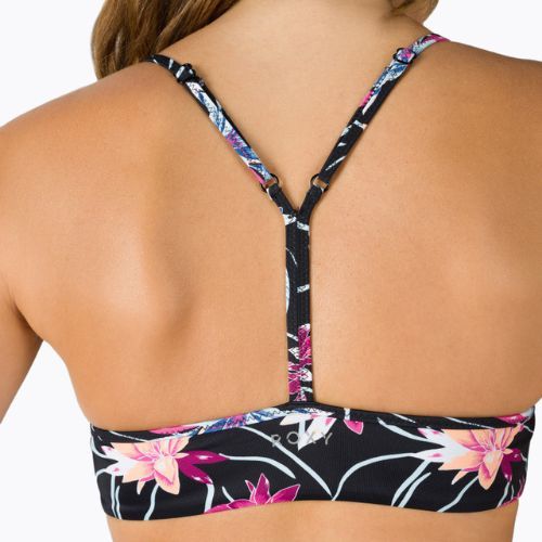 Горна част на бански костюм ROXY Active Bralette 2021 anthracite/floral flow