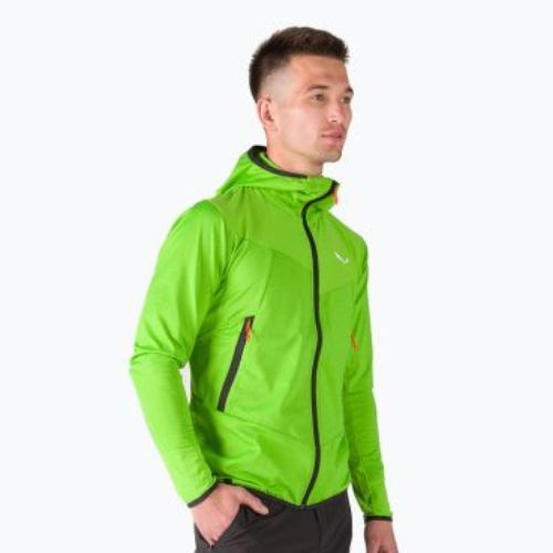 Salewa мъжки Agner Hybrid PL/DST FZ Hoody поларен суитшърт зелен 00-0000027371