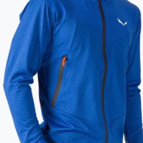 Мъжки суитшърт Salewa Agner Hybrid PL/DST FZ Hoody от полар, син 00-0000027371