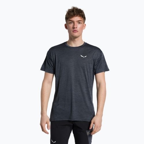 Salewa Puez Melange Dry мъжка тениска за трекинг черна 00-0000026537