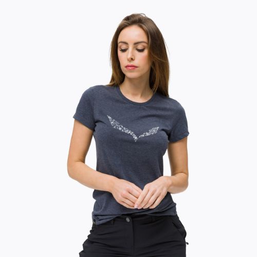 Дамска риза за трекинг Salewa Solid Dry navy blue 00-0000027019