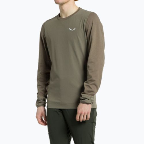 Мъжка тениска за трекинг Salewa Lavaredo Hemp Print brown 00-0000028062