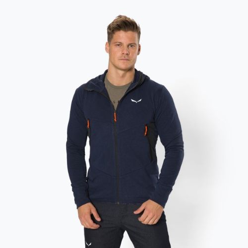 Salewa мъжки суитшърт за трекинг Lavaredo Hemp Hooded navy blue 00-0000028237