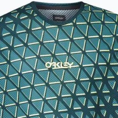Мъжка колоездачна фланелка Oakley Flow 3/4 зелена FOA403122