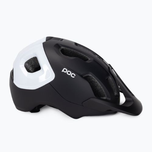 Велосипедна каска POC Axion Race MIPS uranium black matt/hydrogen white
