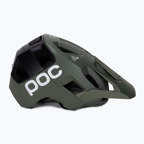 Велосипедна каска POC Kortal Race MIPS epidote green/uranium black metallic/matt