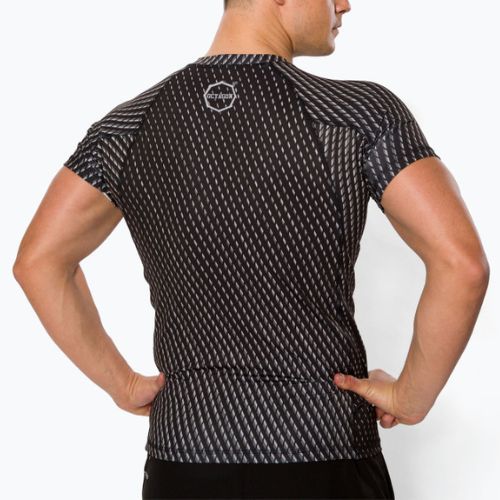 Octagon мъжки Rashguard Enspace къс ръкав сив