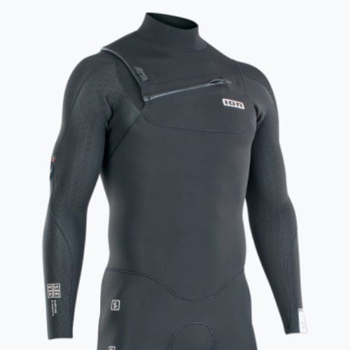 Мъжки ION Seek Core 5/4 Front Zip Black Swim Foam