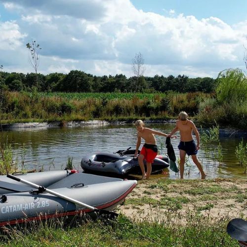 Pure4Fun XPRO Catam-Air 285 4-местен понтон, сив P4F150090