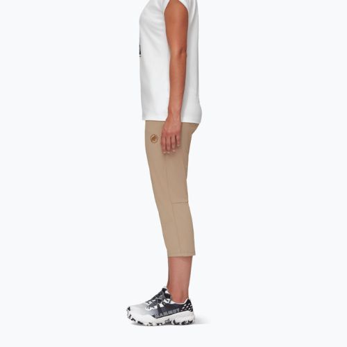 Дамски къси панталони за трекинг MAMMUT Runbold beige